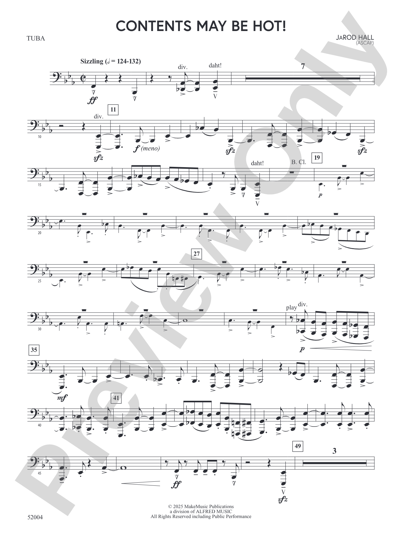Contents May Be Hot!: Tuba