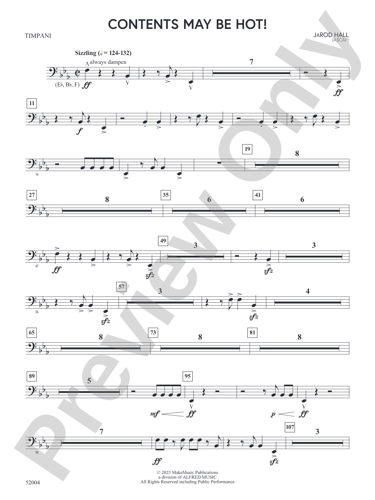 Contents May Be Hot!: Timpani