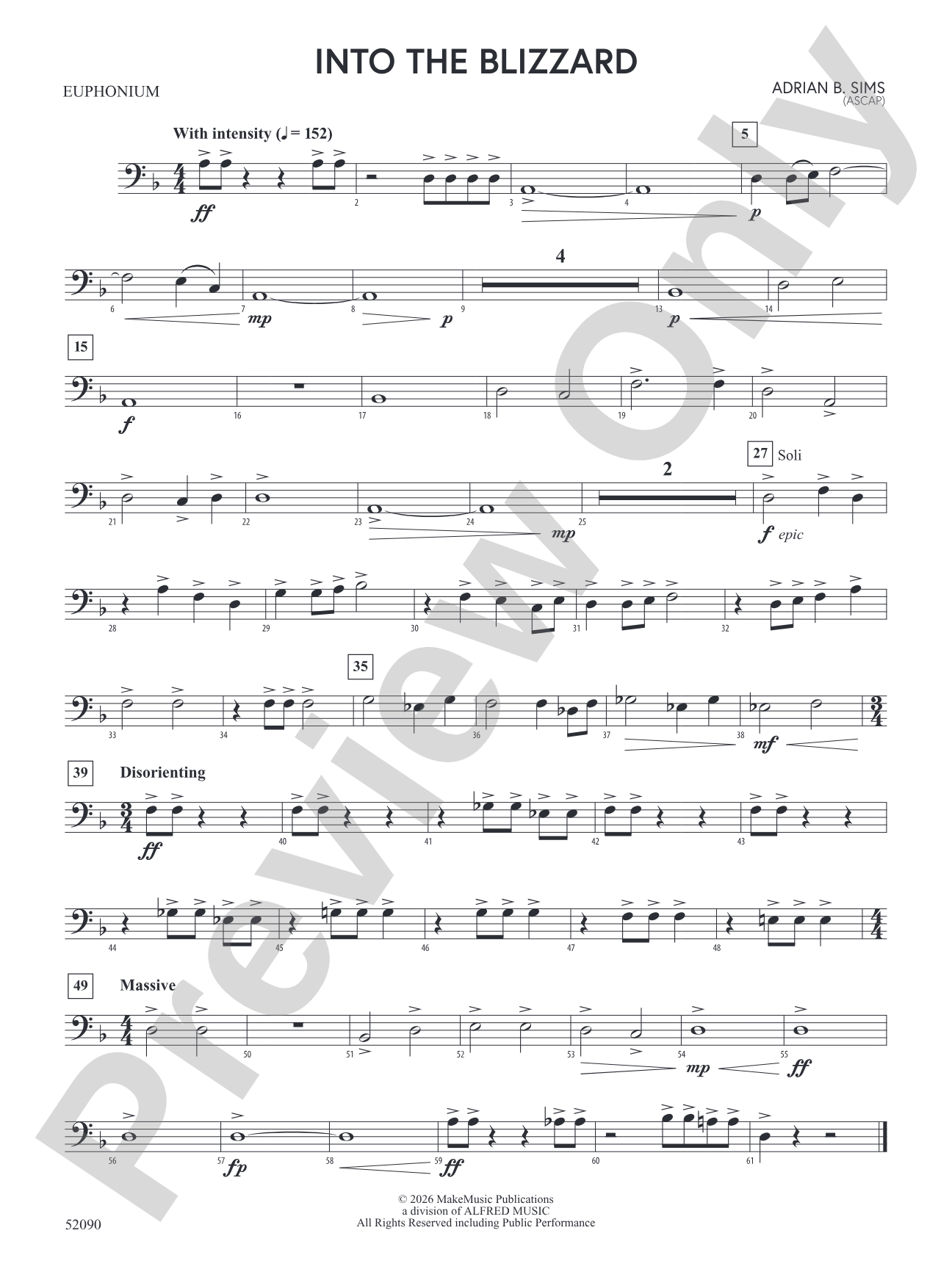 Into the Blizzard: Baritone B.C.