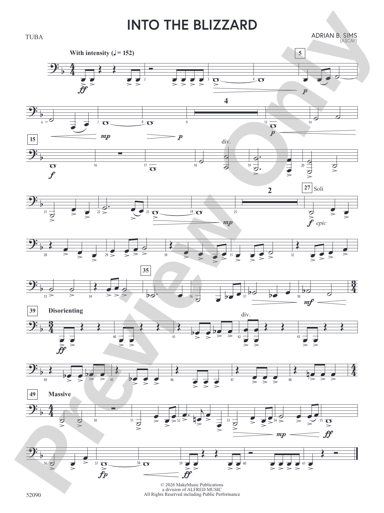 Into the Blizzard: Tuba
