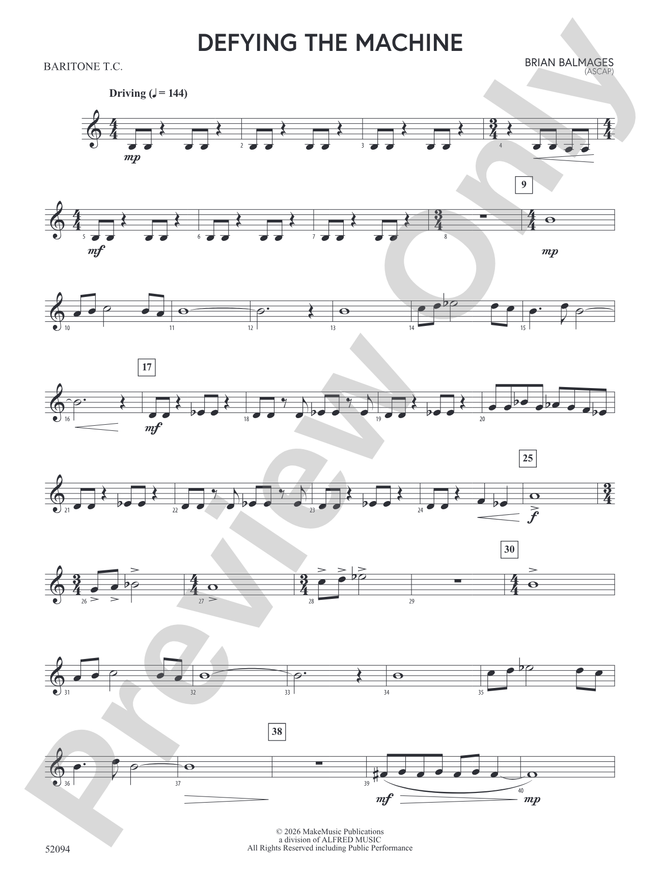 Defying the Machine: Baritone T.C.