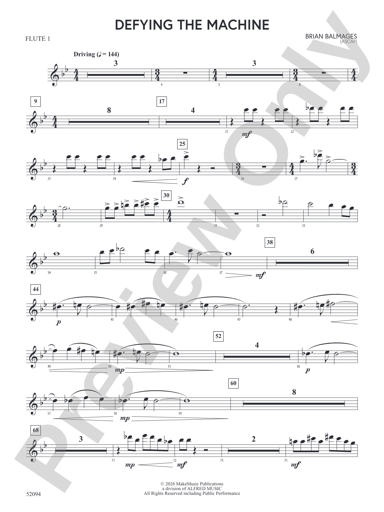 Defying the Machine: Flute