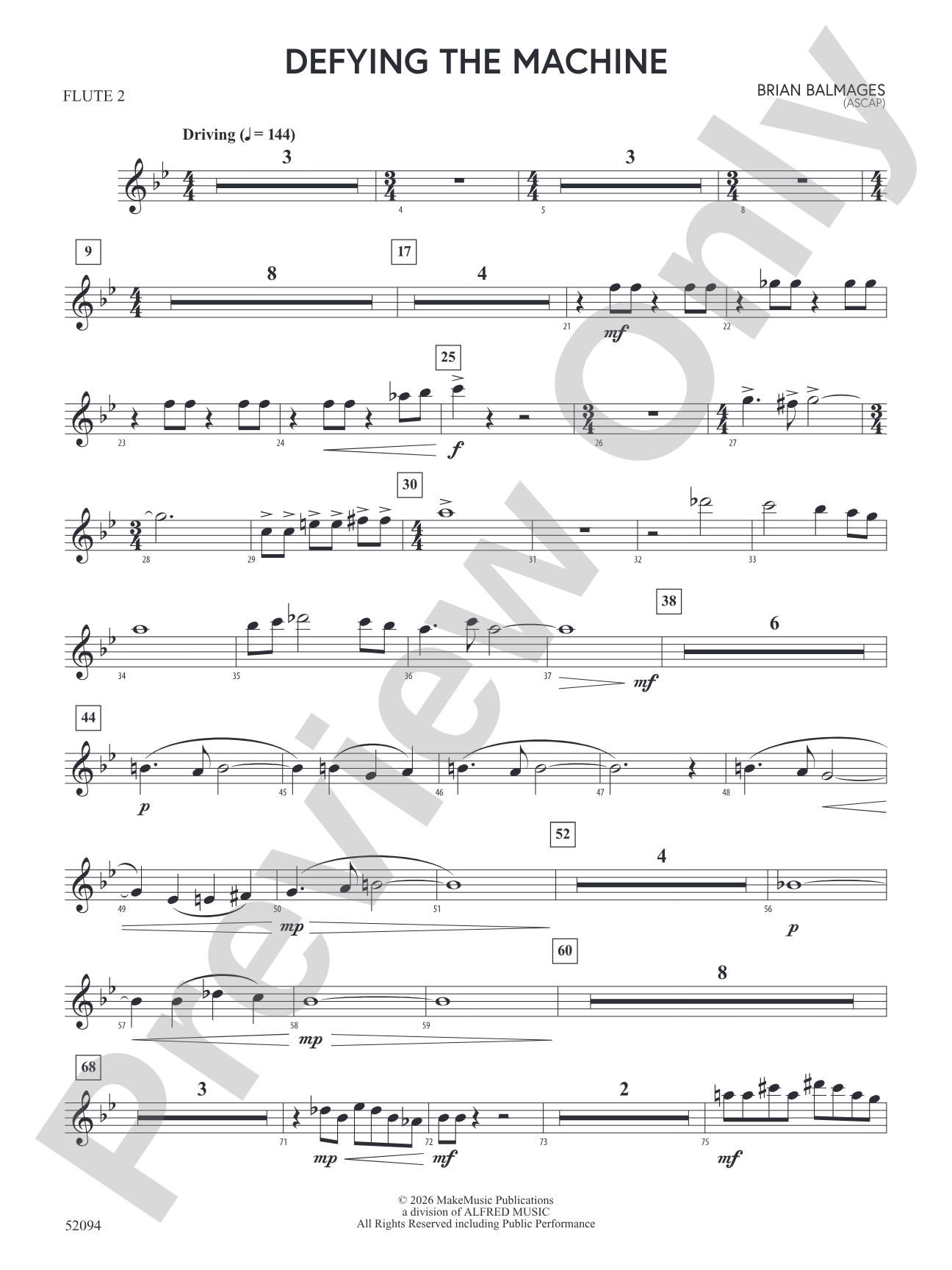 Defying the Machine: 2nd Flute