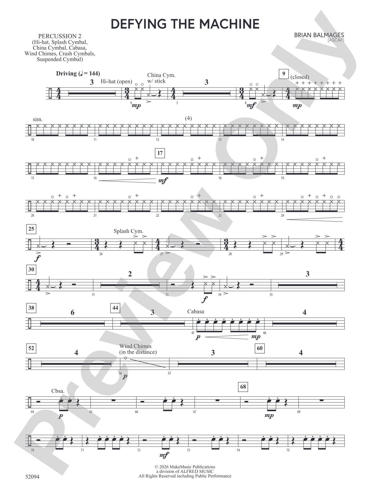 Defying the Machine: 2nd Percussion