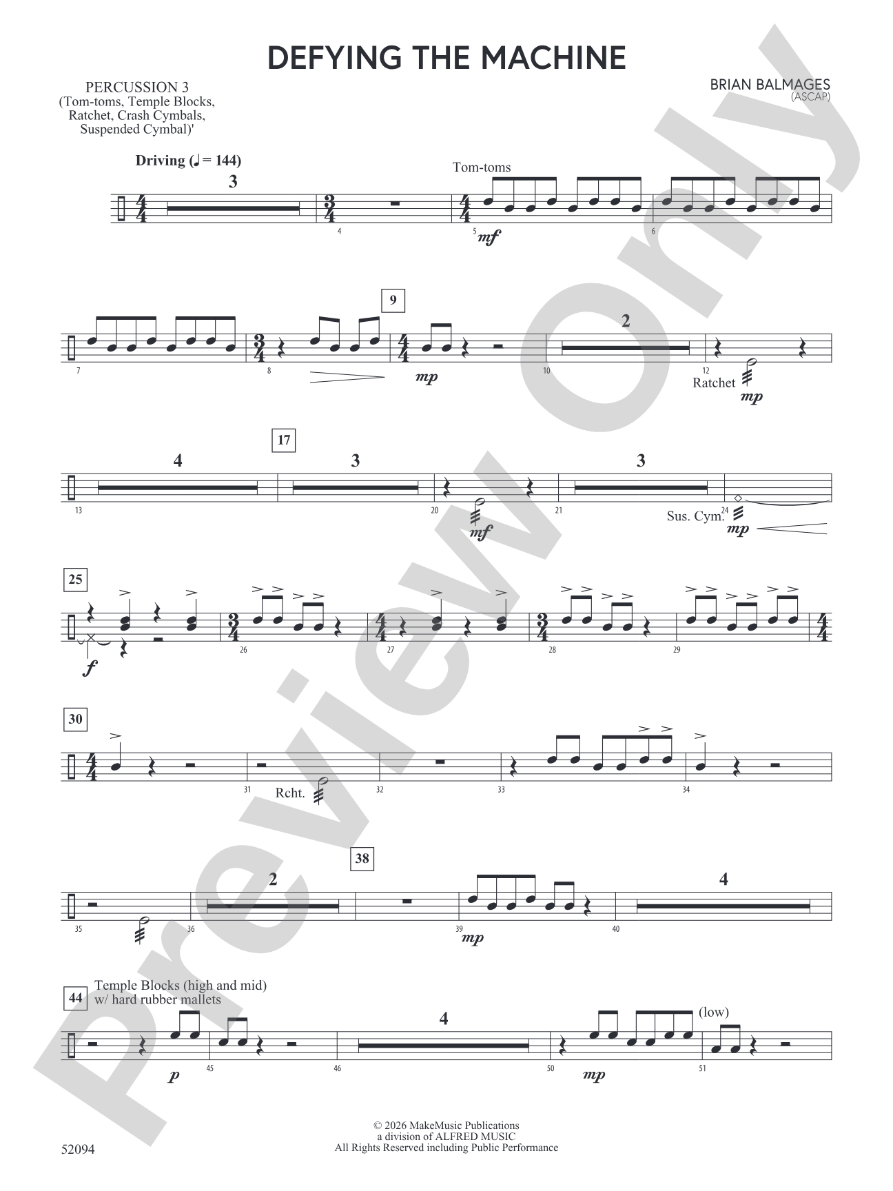 Defying the Machine: 3rd Percussion