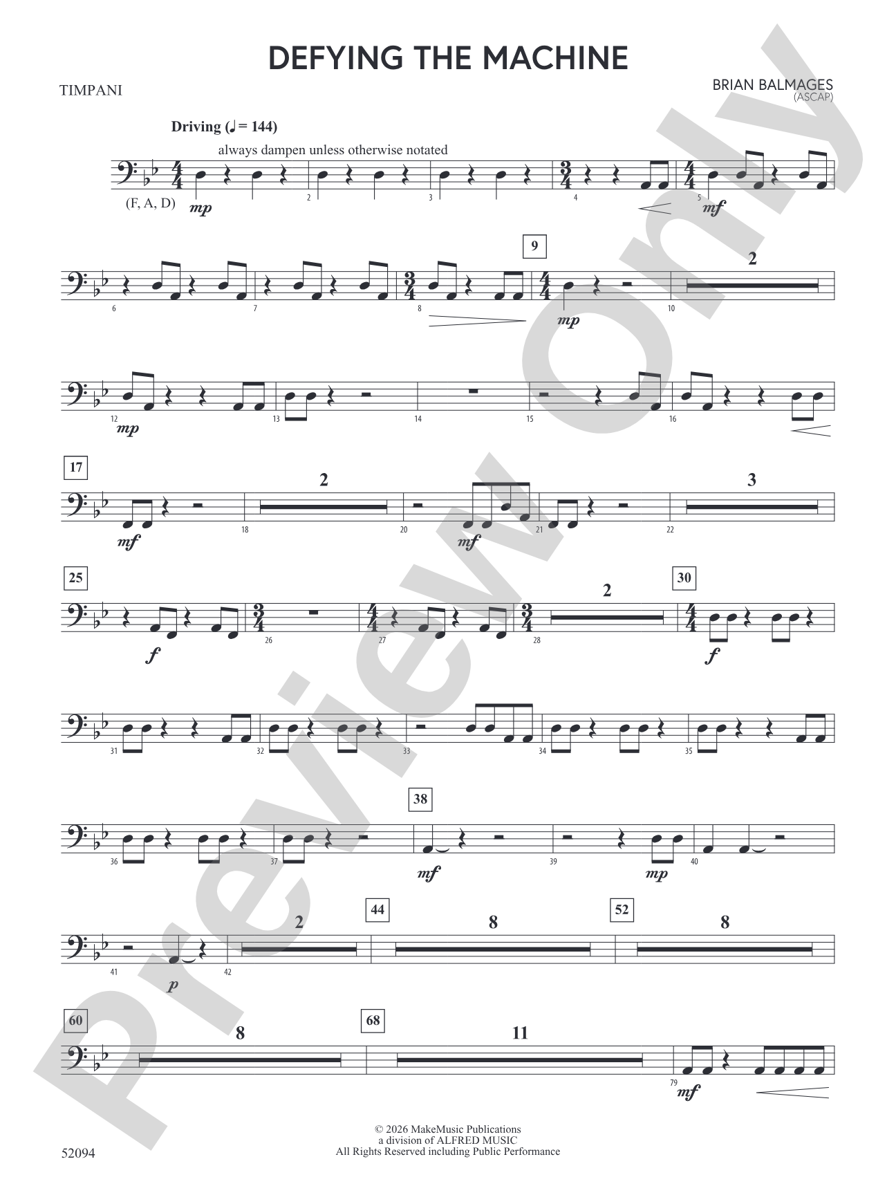 Defying the Machine: Timpani
