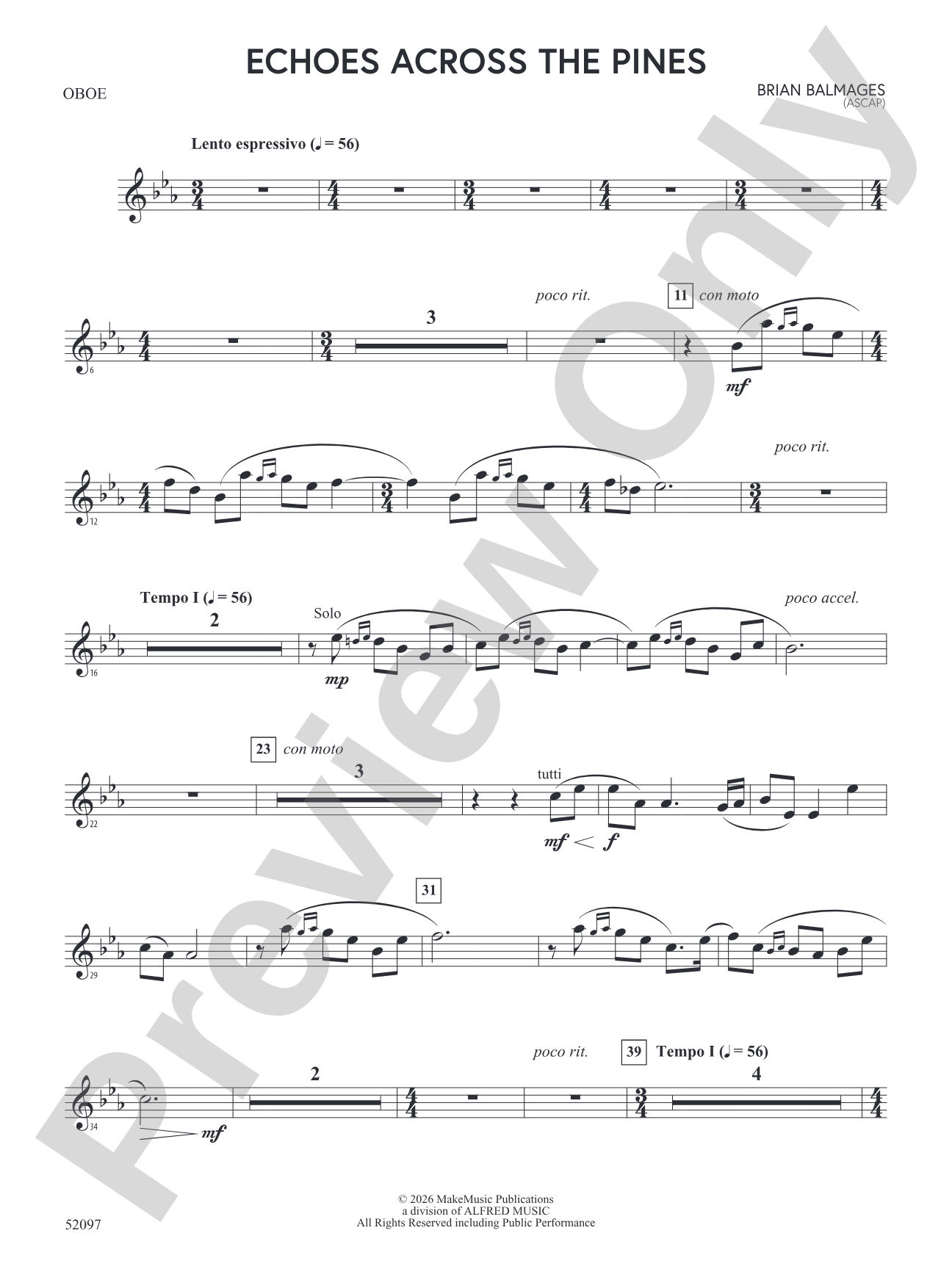 Echoes Across the Pines: Oboe