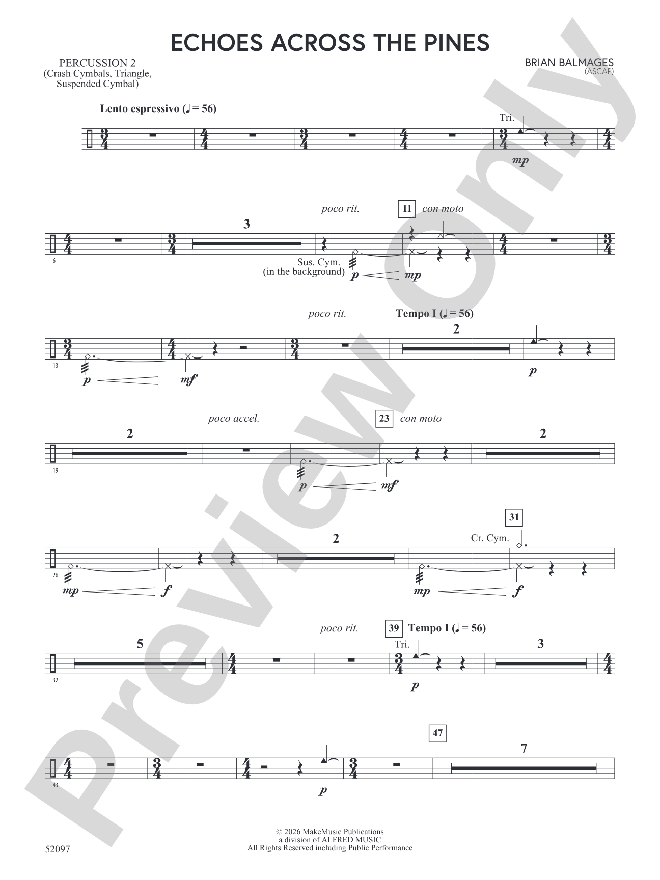 Echoes Across the Pines: 2nd Percussion