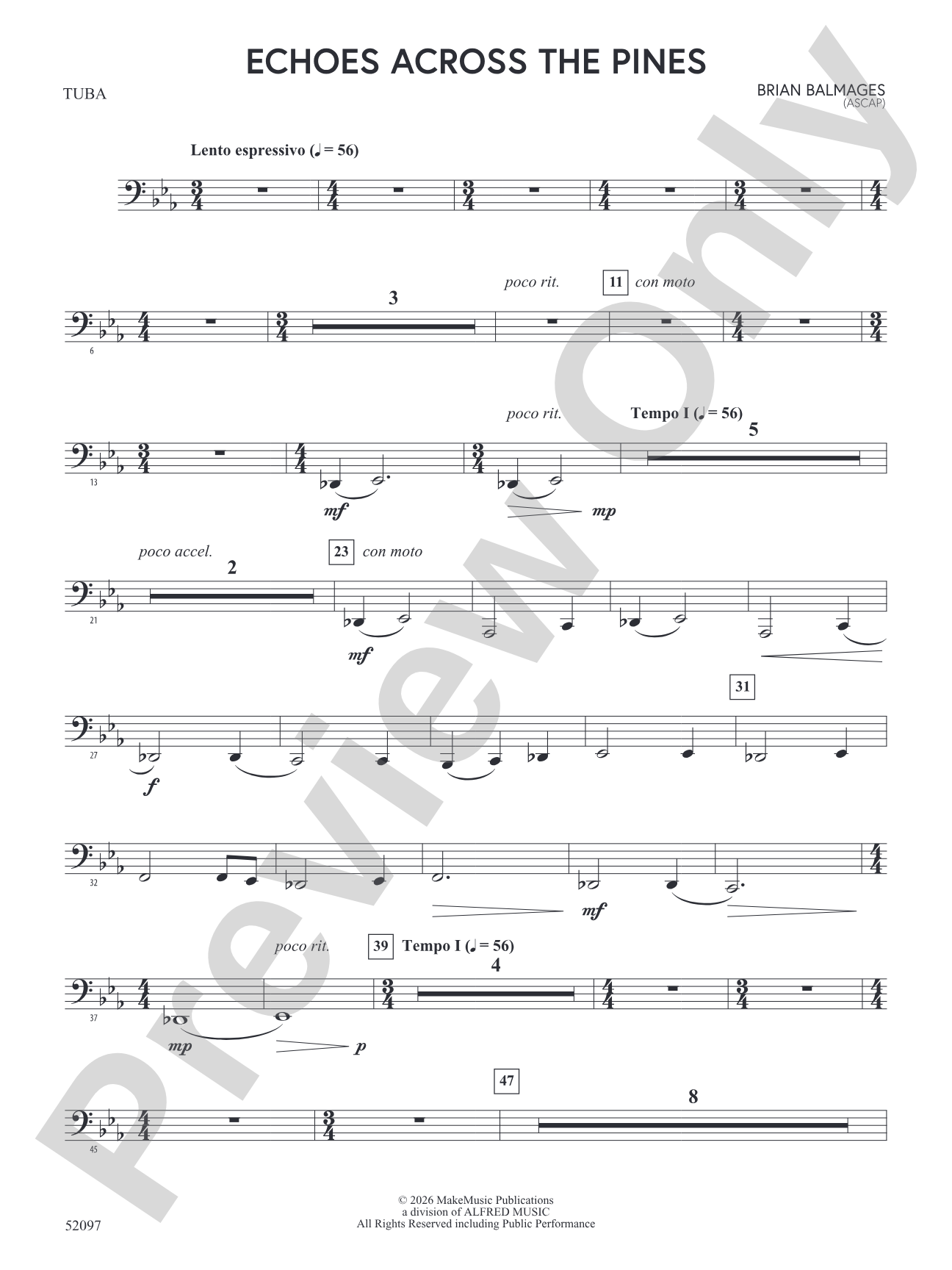 Echoes Across the Pines: Tuba