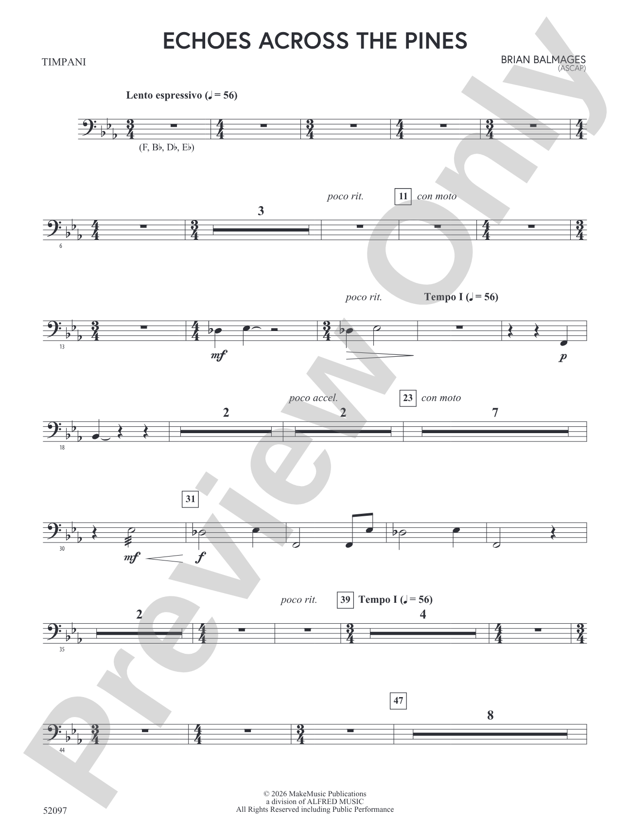 Echoes Across the Pines: Timpani