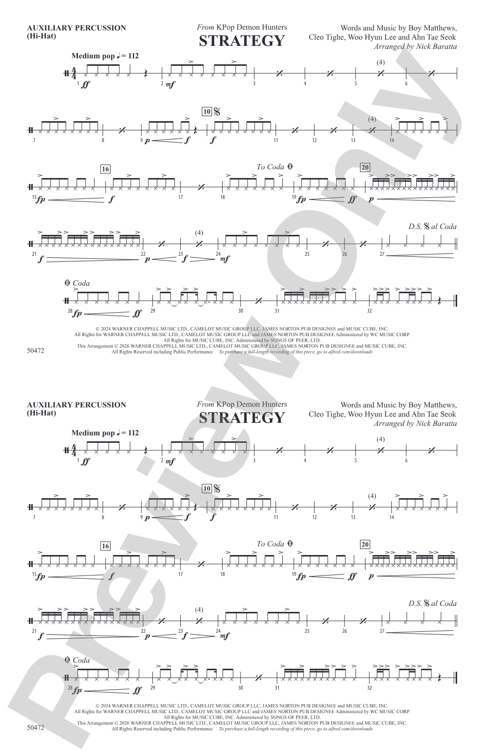Strategy: Auxiliary Percussion