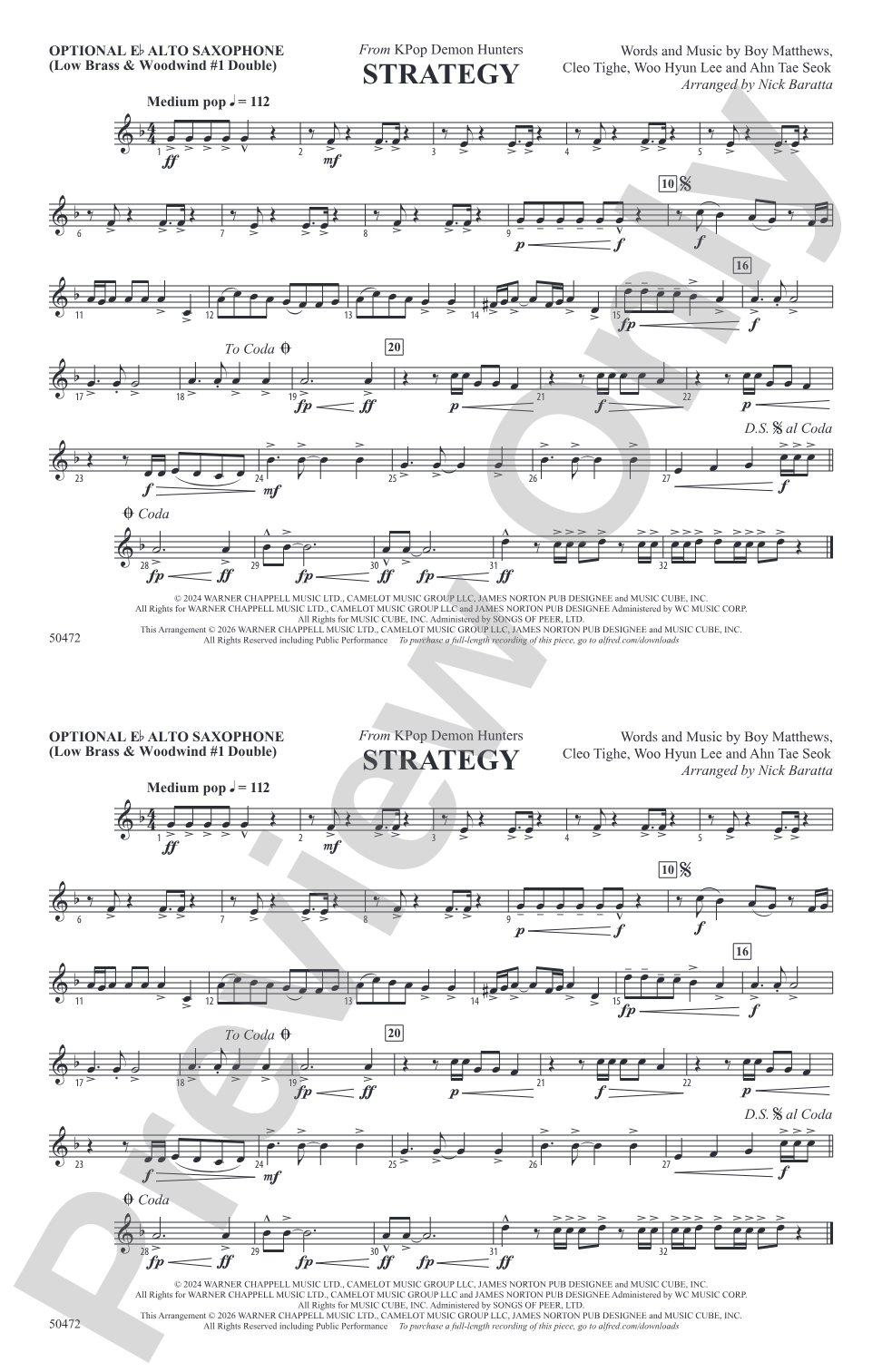 Strategy: Optional Alto Sax