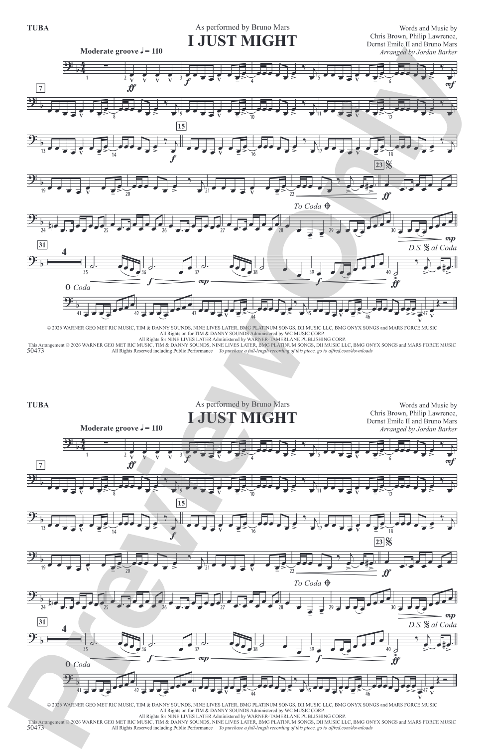 I Just Might: Tuba