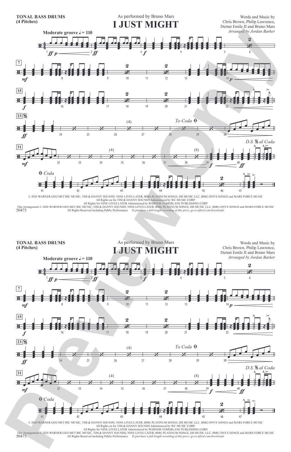 I Just Might: Tonal Bass Drum