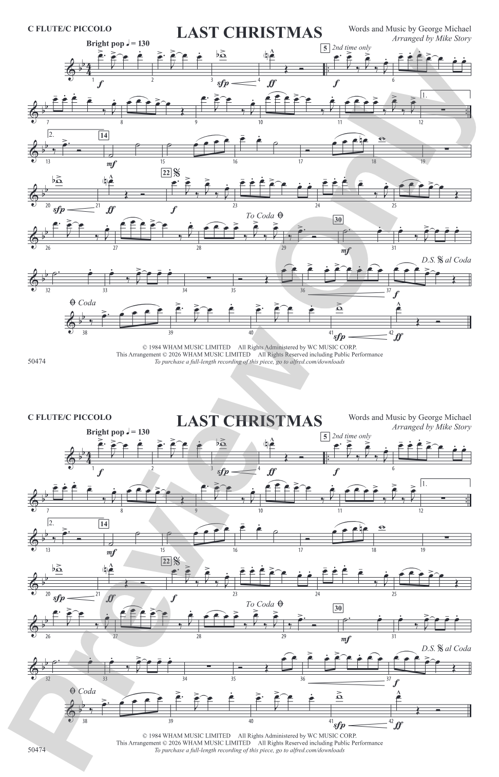 Last Christmas: Flute
