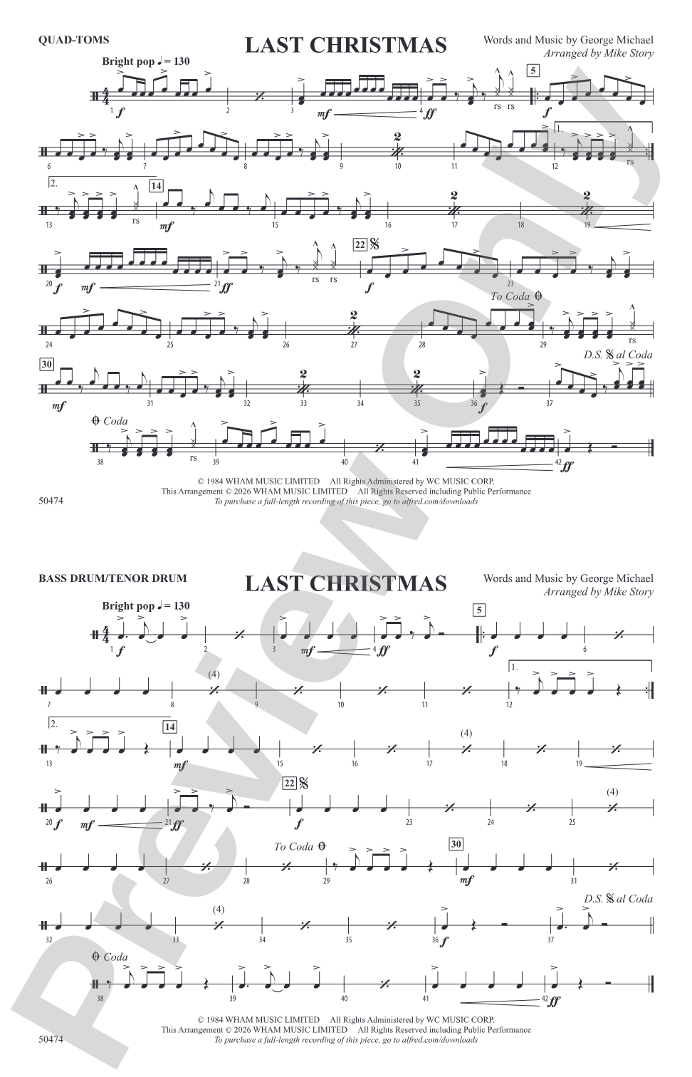 Last Christmas: Quad-Toms