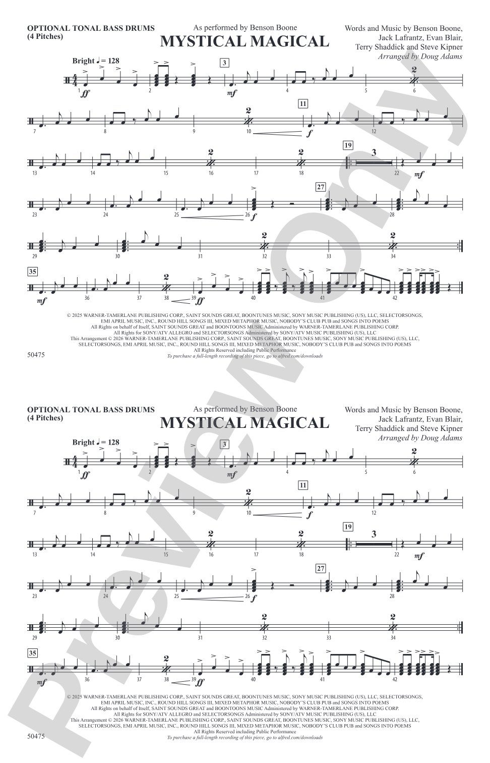 Mystical Magical: Tonal Bass Drum