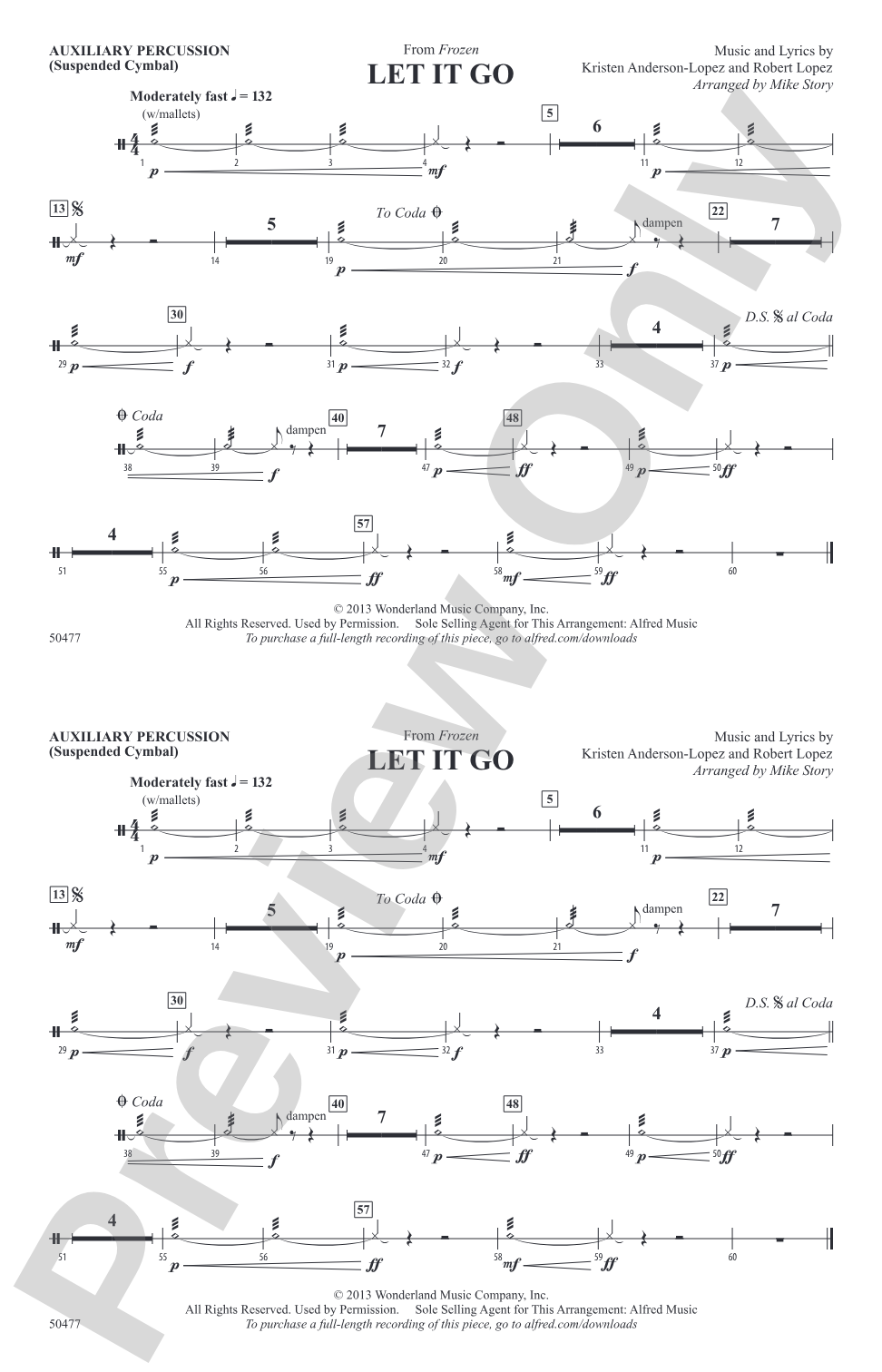Let It Go: Auxiliary Percussion