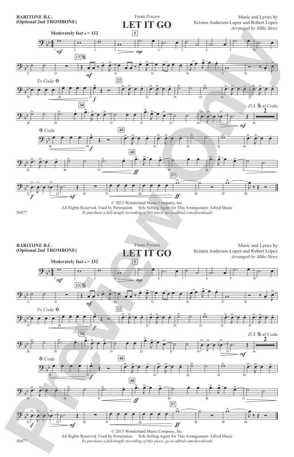 Let It Go: Baritone B.C.