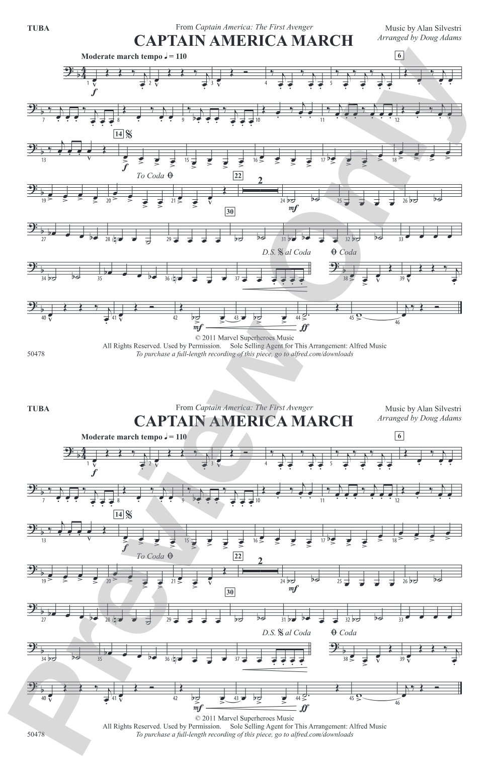 Captain America March: Tuba