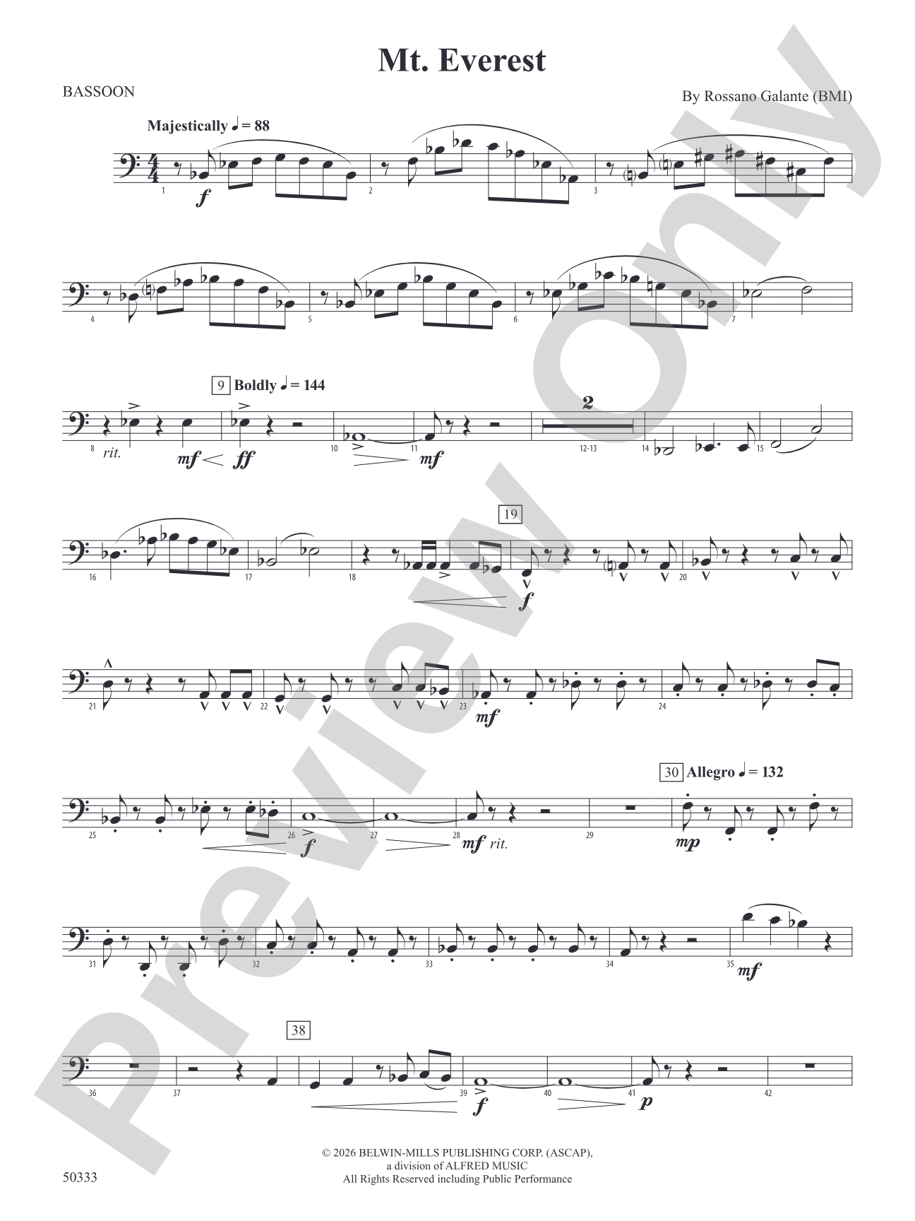 Mt. Everest: Bassoon