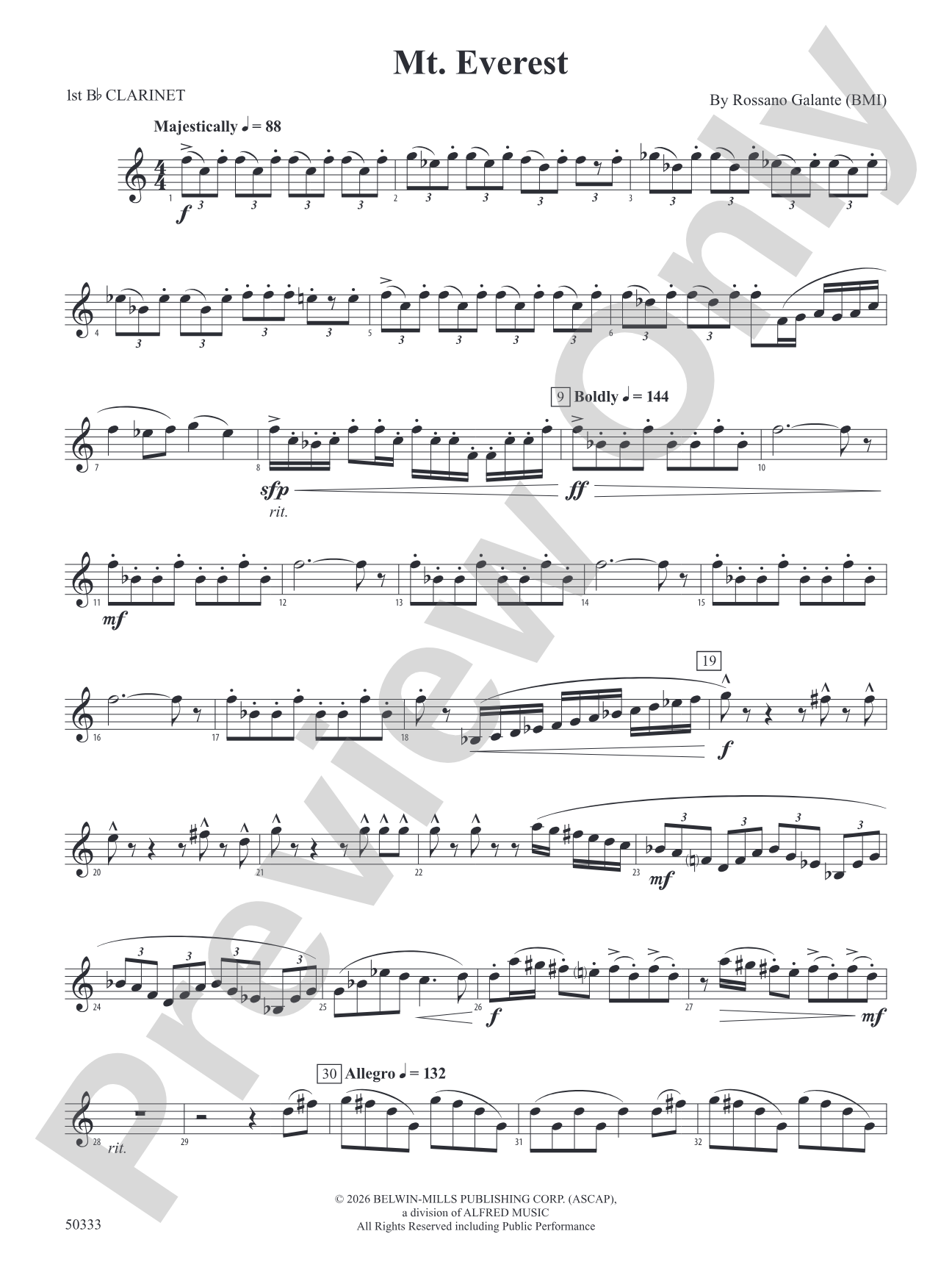 Mt. Everest: 1st B-flat Clarinet