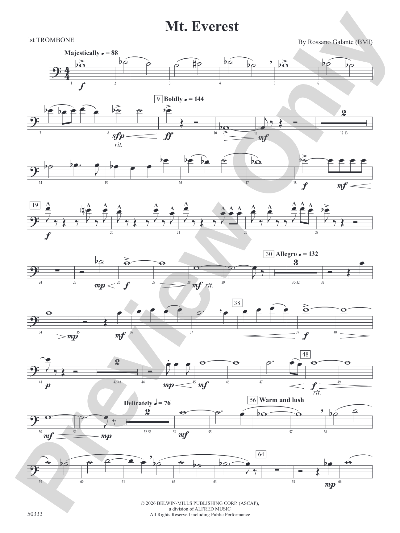 Mt. Everest: 1st Trombone