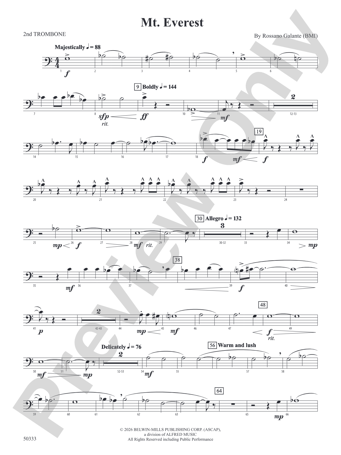 Mt. Everest: 2nd Trombone