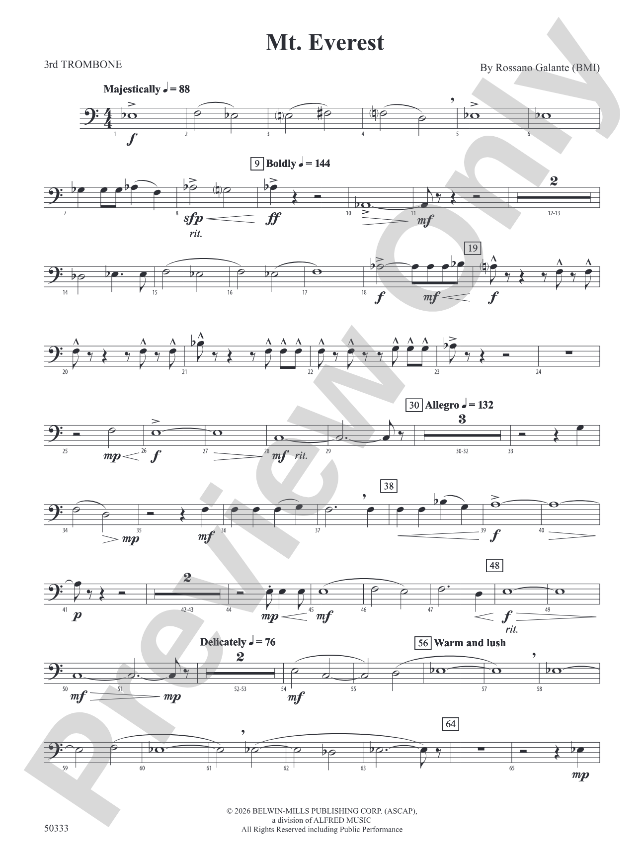 Mt. Everest: 3rd Trombone