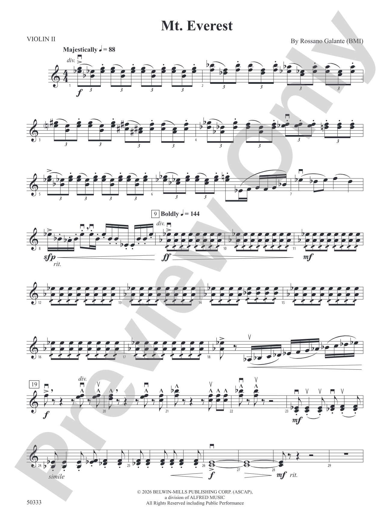 Mt. Everest: 2nd Violin