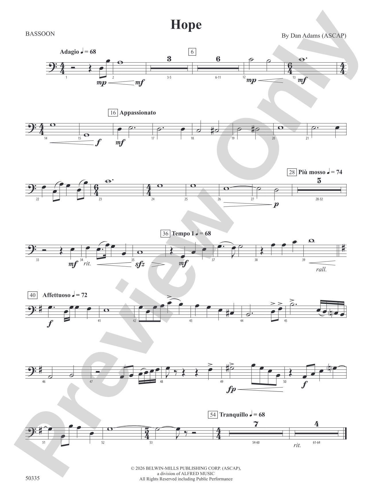 Hope: Bassoon