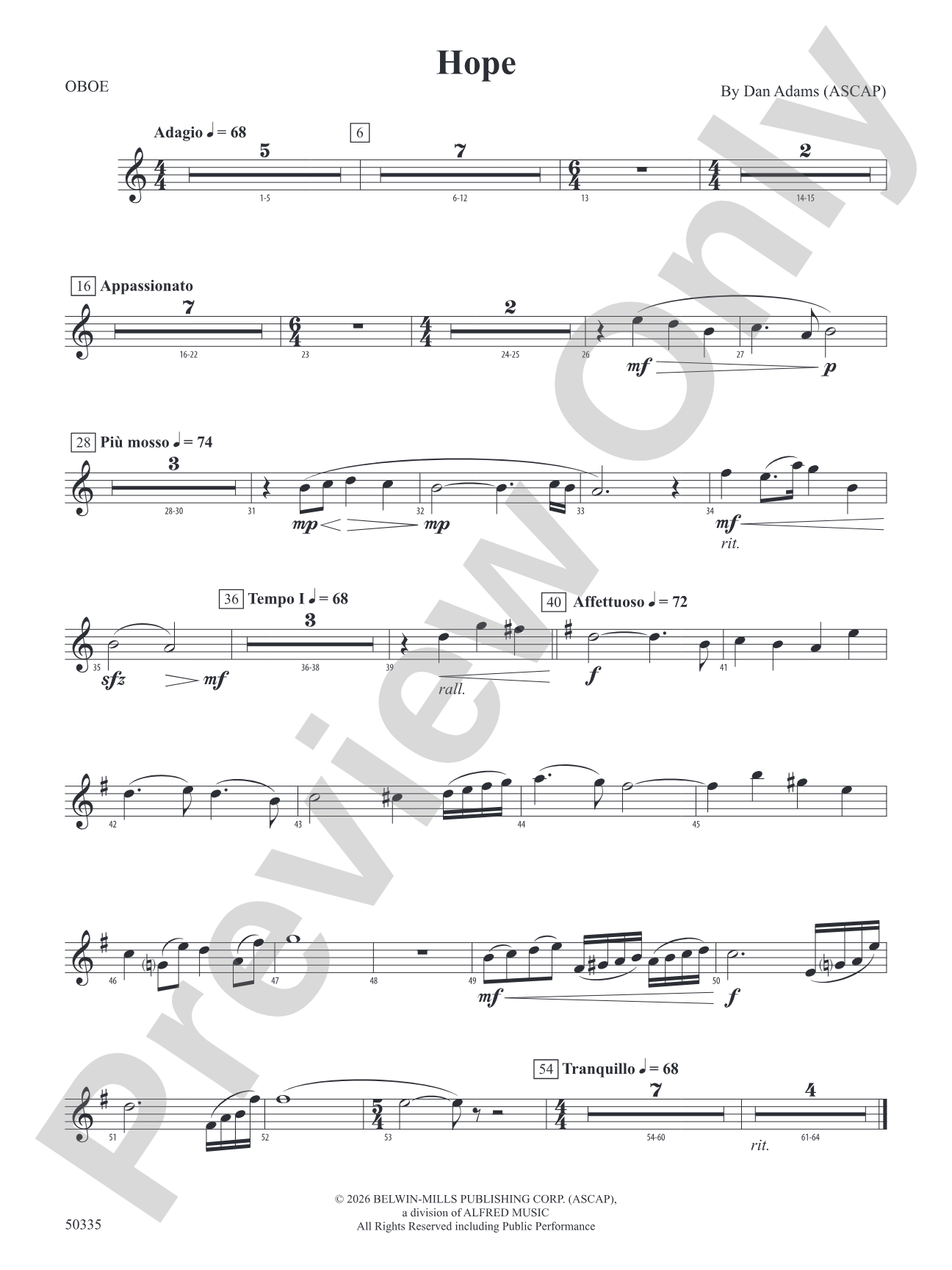 Hope: Oboe