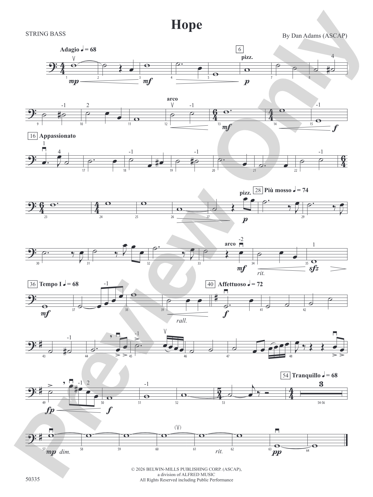Hope: String Bass