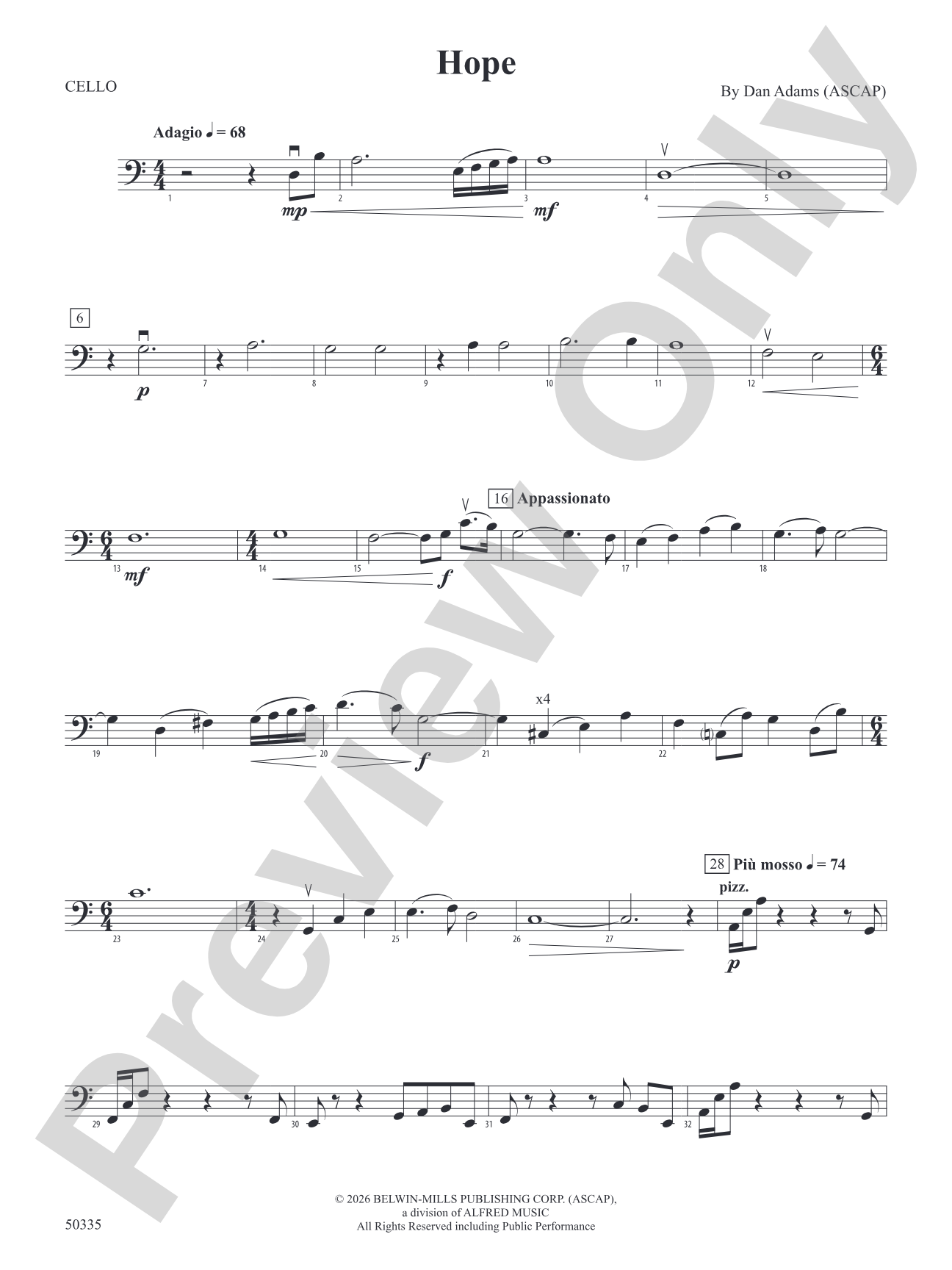 Hope: Cello