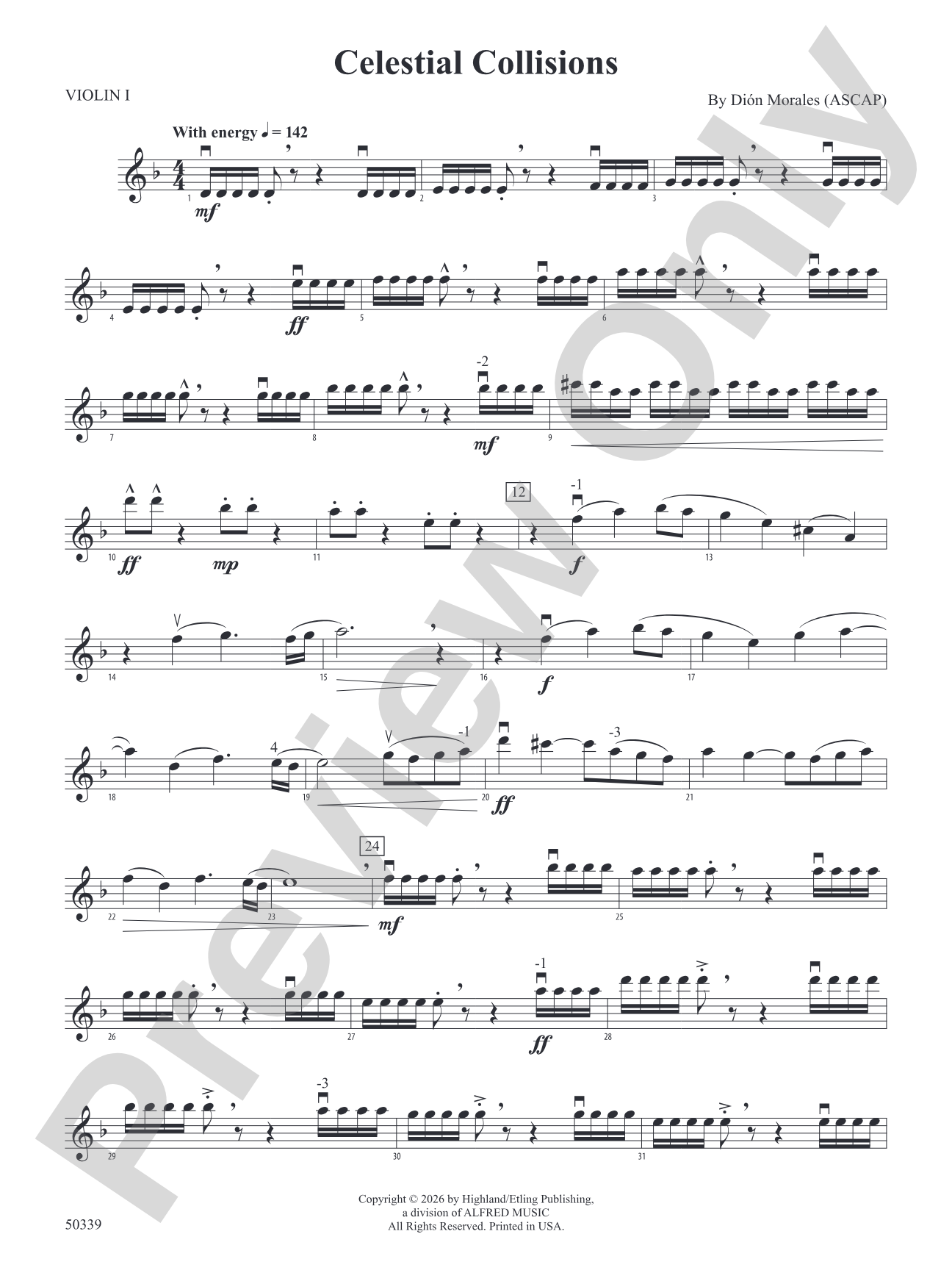 Celestial Collisions: 1st Violin