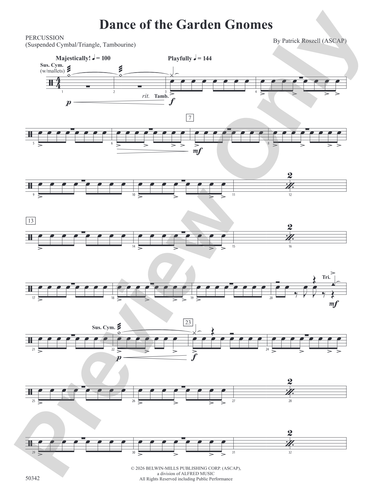 Dance of the Garden Gnomes: 1st Percussion