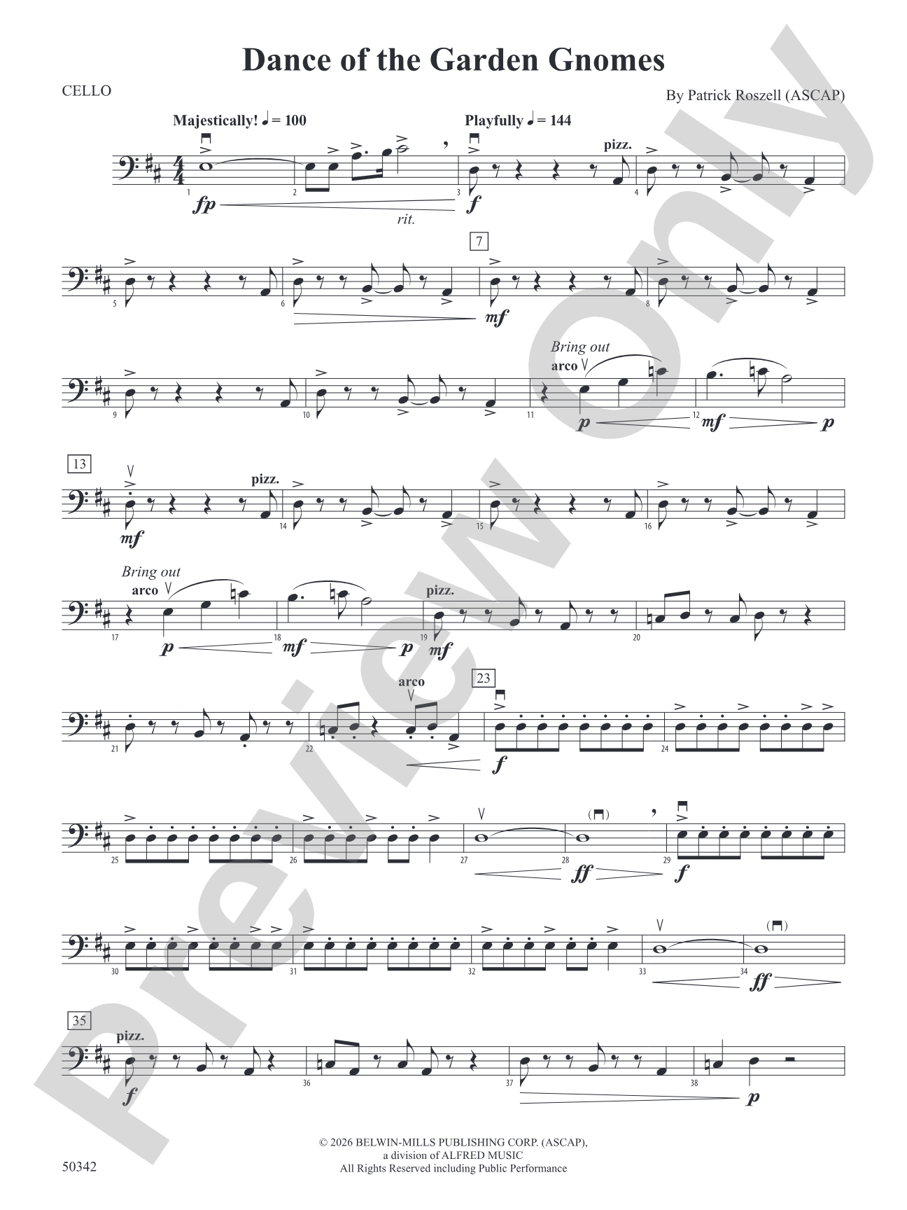 Dance of the Garden Gnomes: Cello