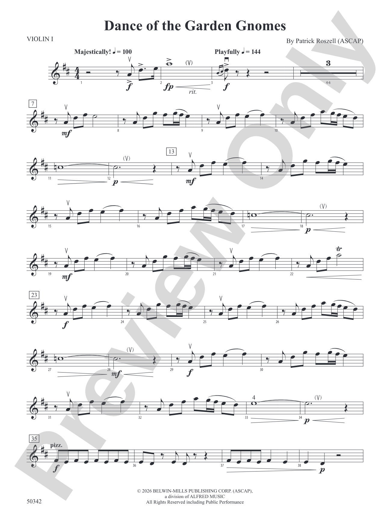 Dance of the Garden Gnomes: 1st Violin