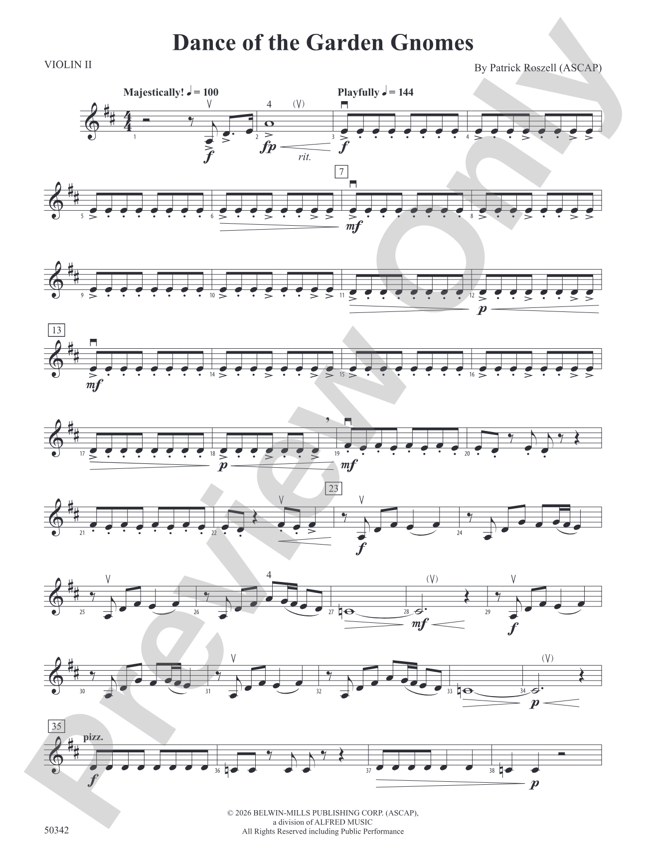 Dance of the Garden Gnomes: 2nd Violin