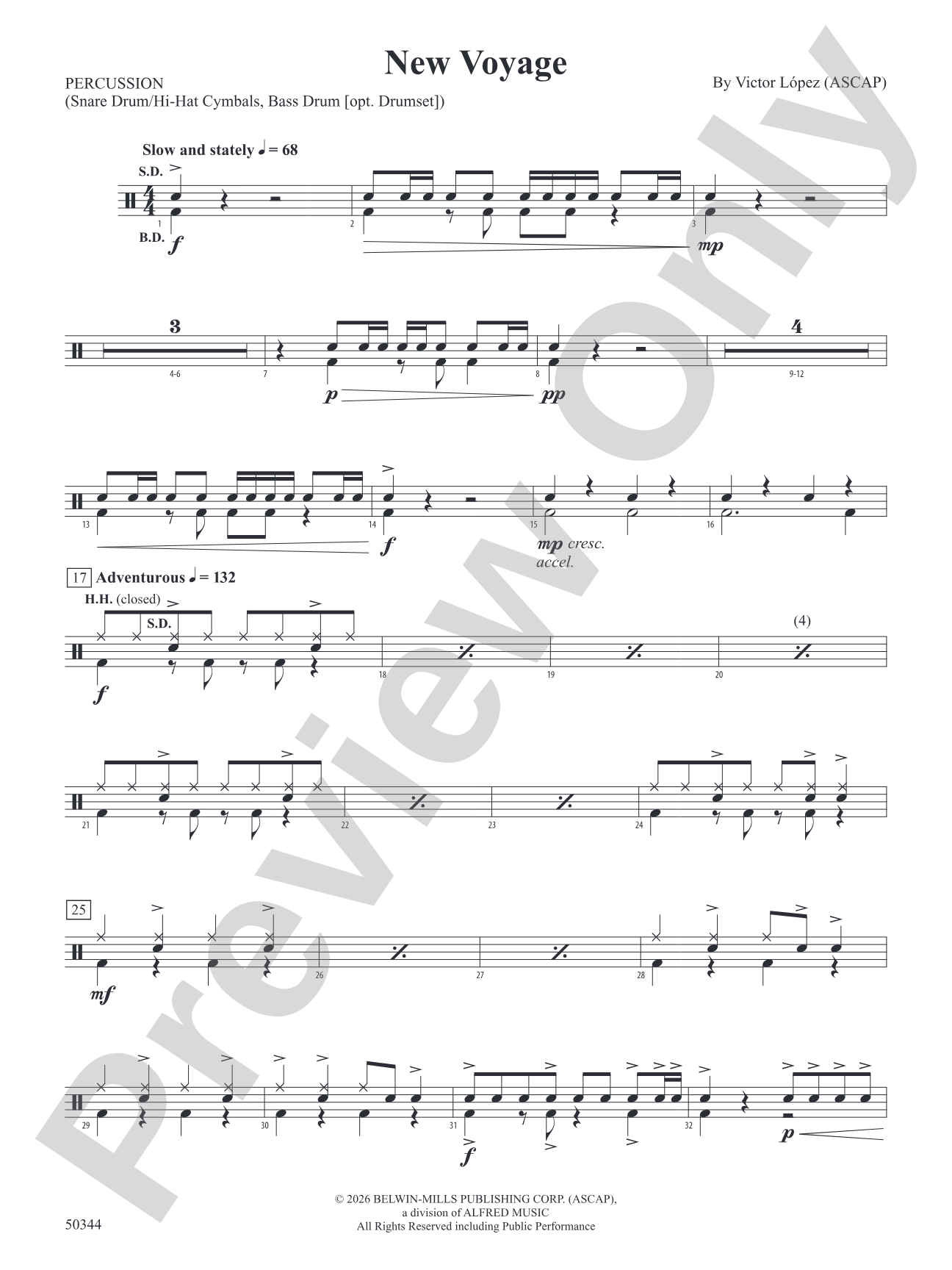 New Voyage: 1st Percussion