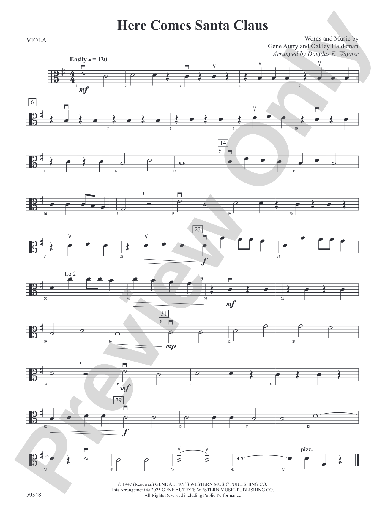 Here Comes Santa Claus: Viola