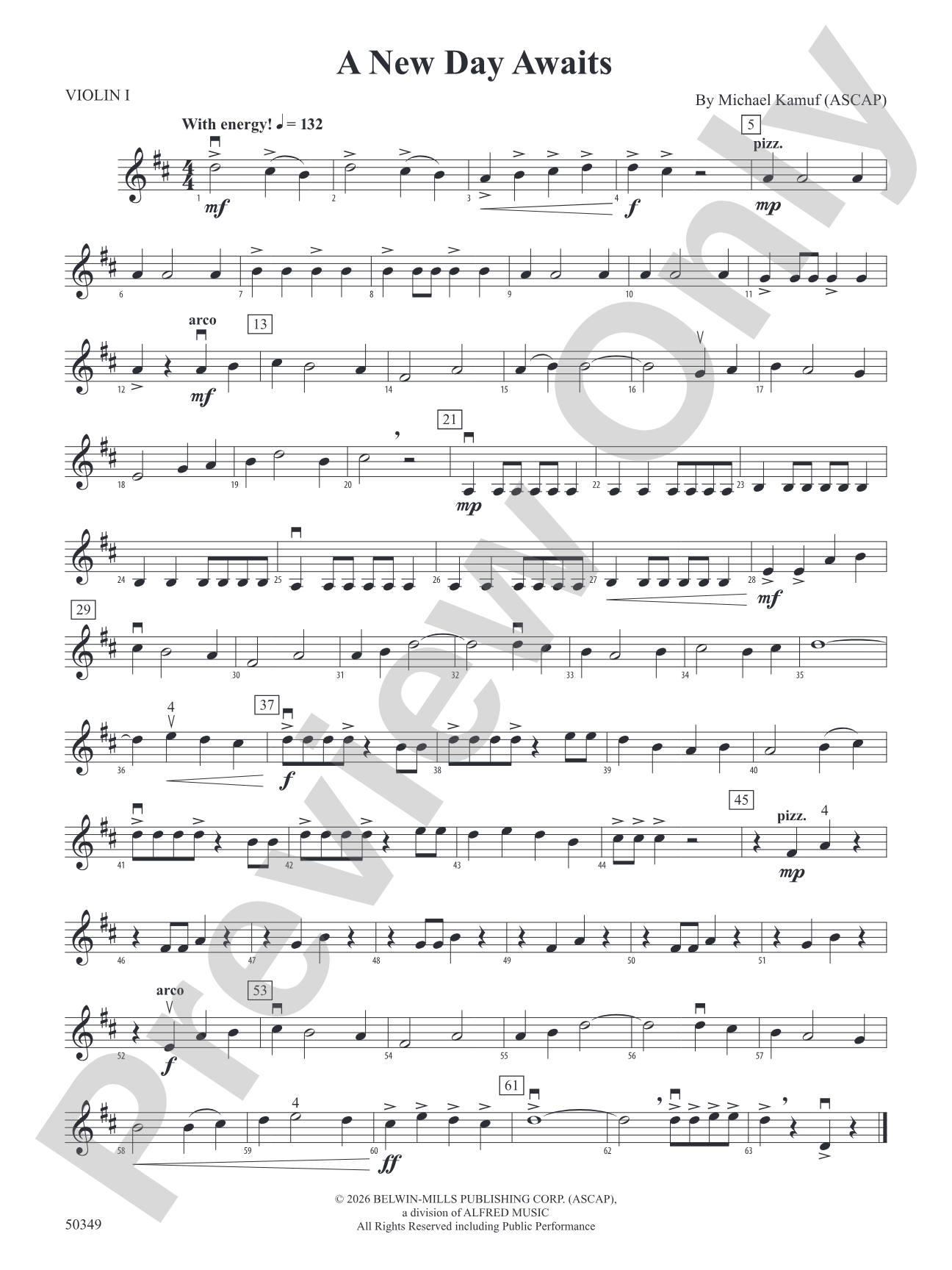 A New Day Awaits: 1st Violin