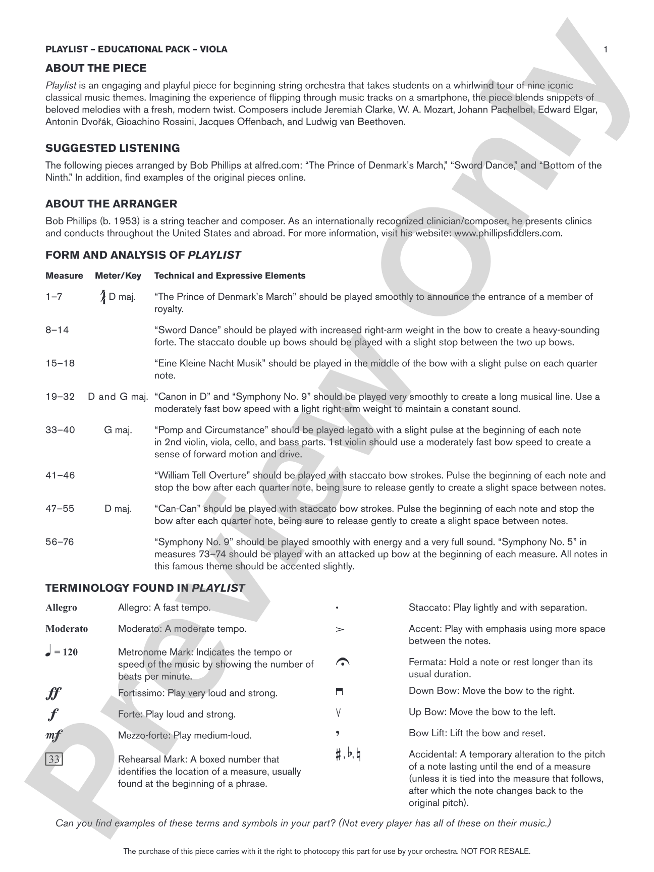 Playlist: Viola Educational Pack