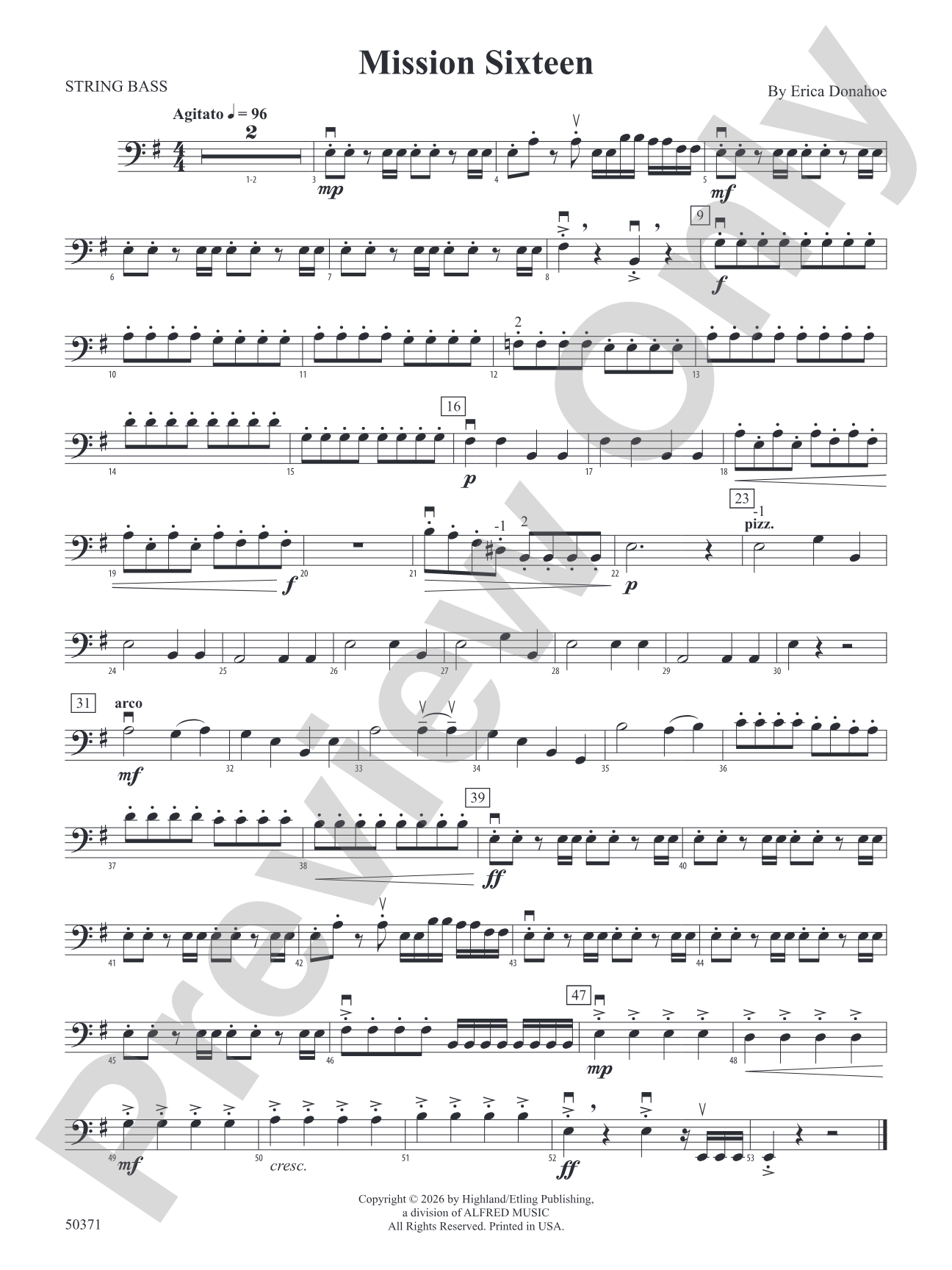 Mission Sixteen: String Bass
