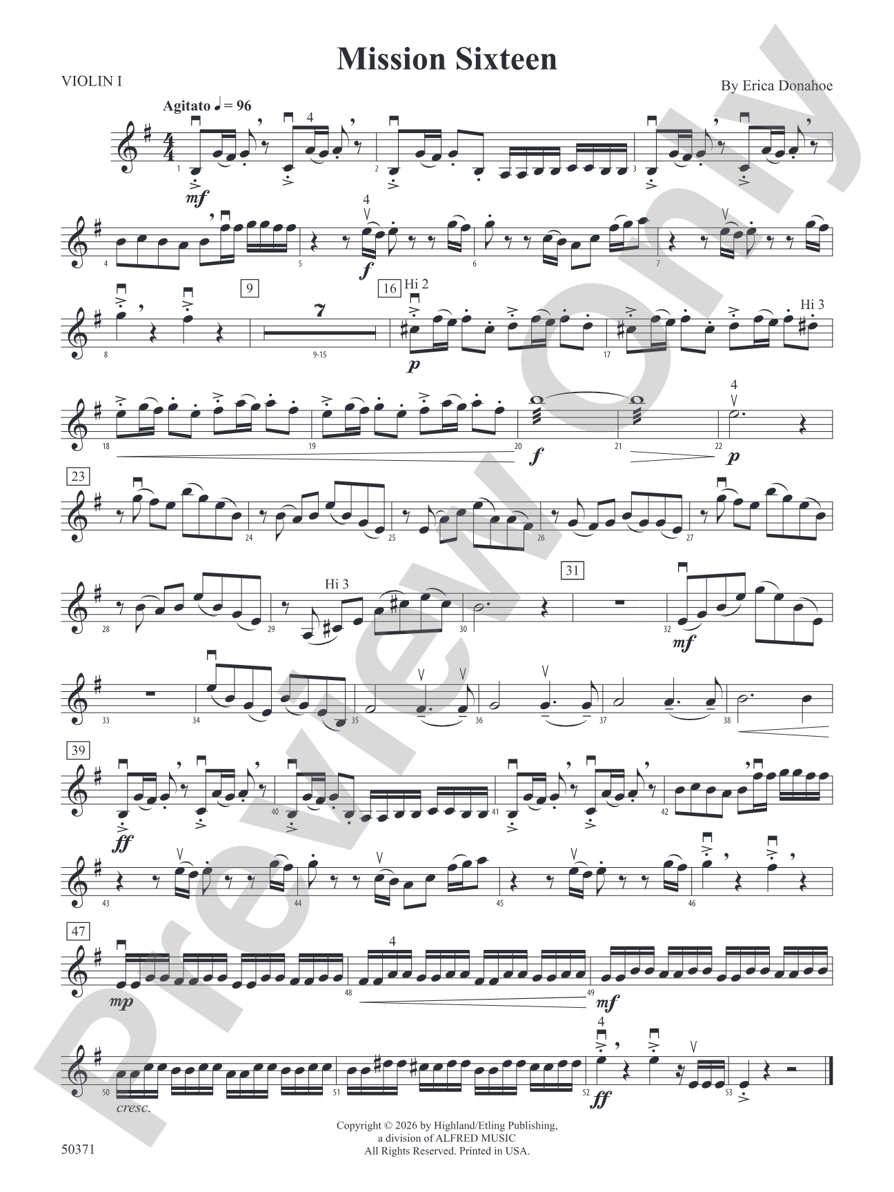 Mission Sixteen: 1st Violin
