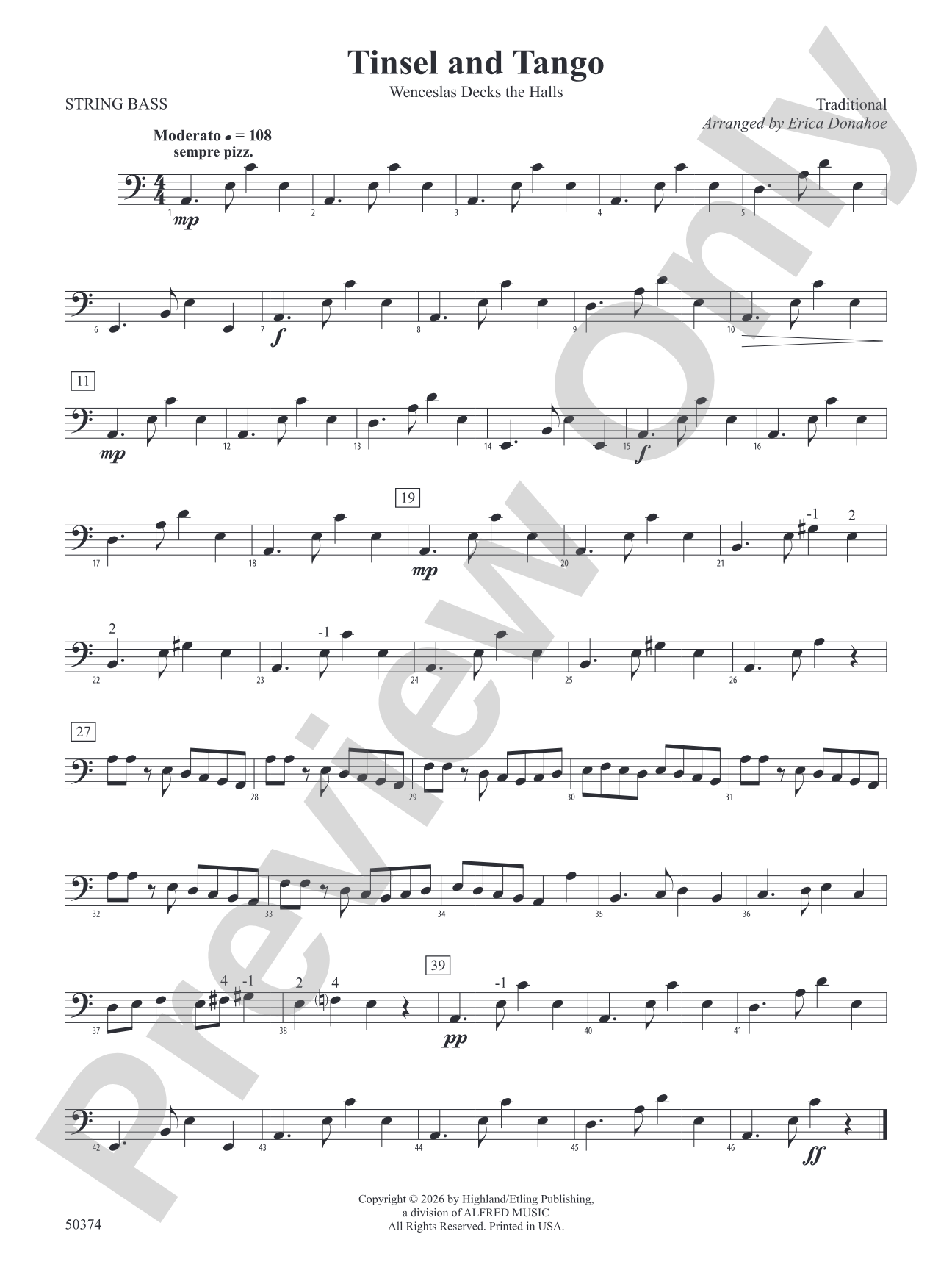 Tinsel and Tango: String Bass