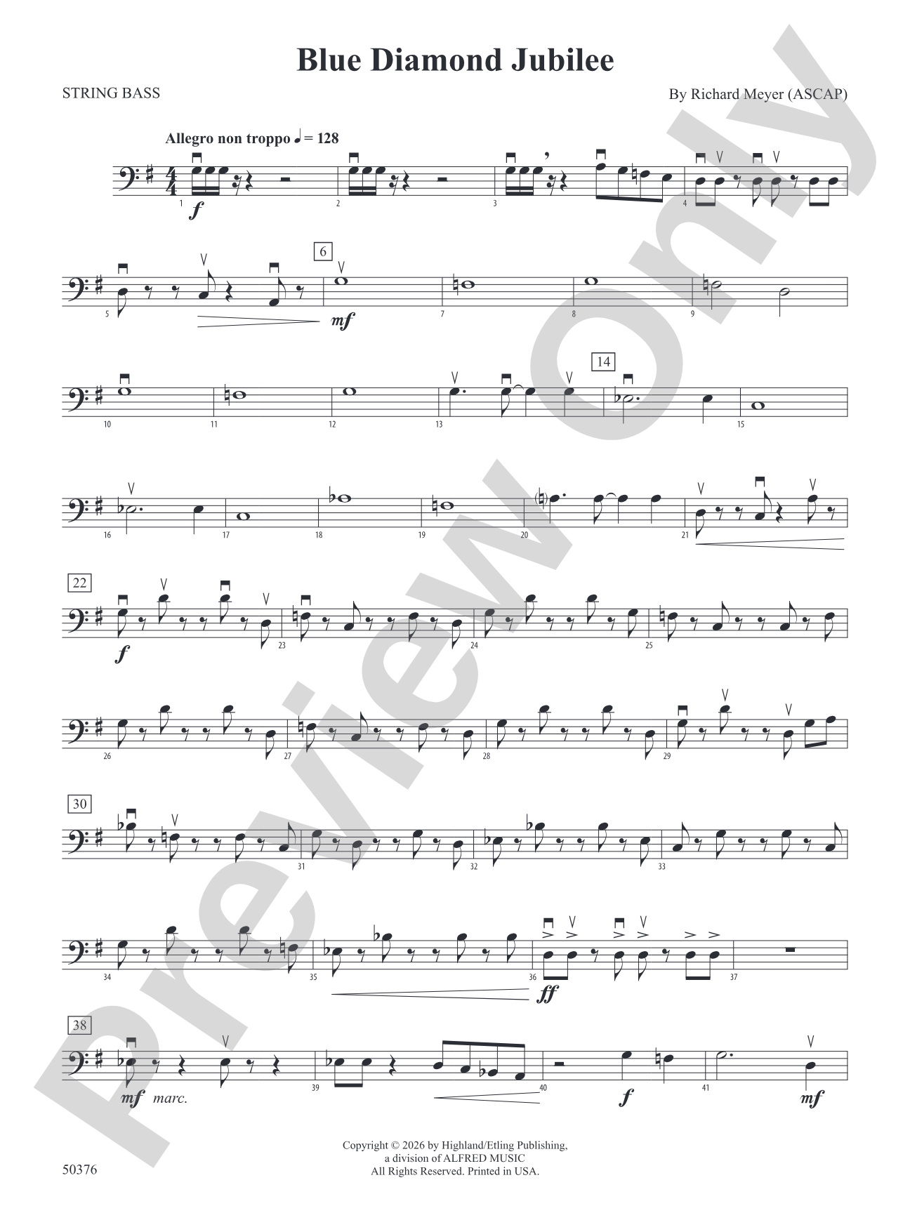 Blue Diamond Jubilee: String Bass