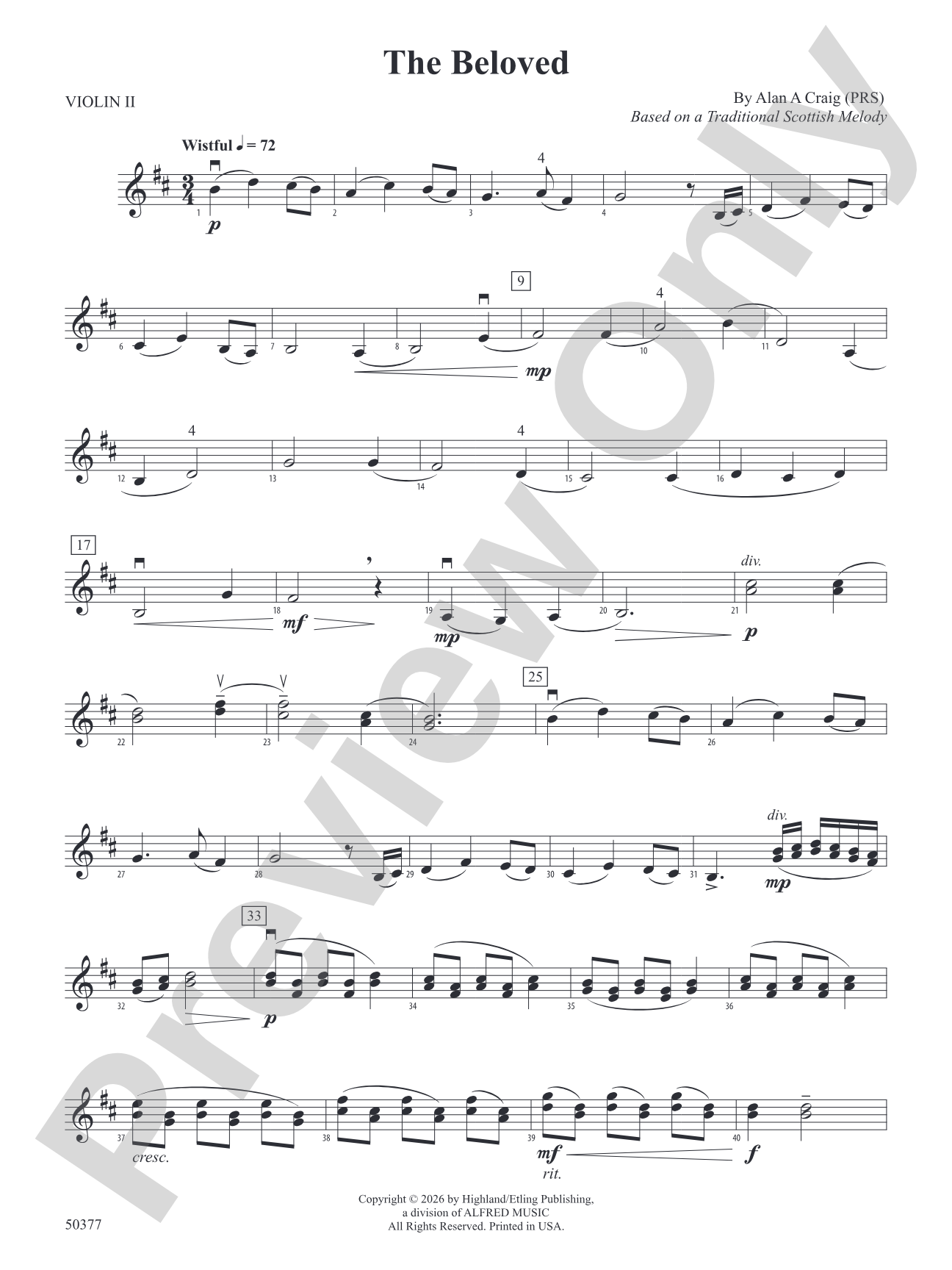 The Beloved: 2nd Violin