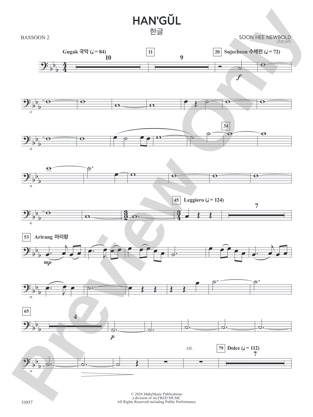 Han'gul: 2nd Bassoon