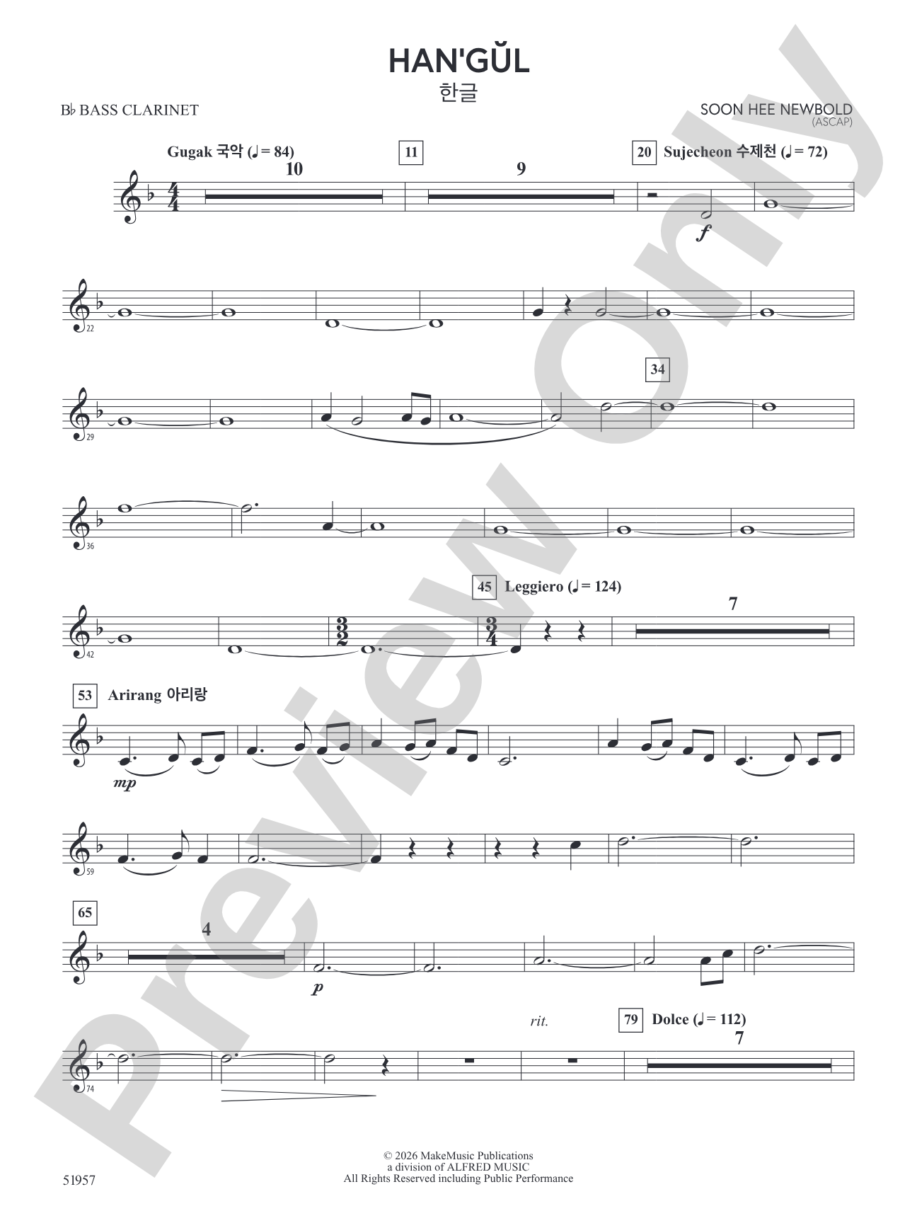 Han'gul: Bass Clarinet